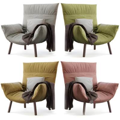 现代单人单人沙发组合